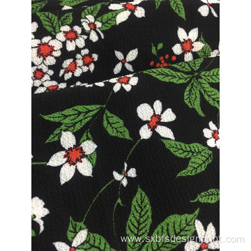 Polyester Bubble Crepe Printing Woven Fabric